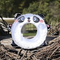 Miniatyrbillede 3 af 7: Oppustelige svømmeringe til pool, søde pandaer med pailletter, gennemsigtig svømmering med håndtag til ring, tyknet vandlegetøj Green