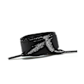 Pikkukuva 1 / 5: Silkkisatiininauhat, litteät nauhat saappaisiin Black 80cm