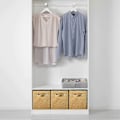 Miniatyrbillede 3 af 5: Opbevaringsboks, 2 foldbare opbevaringskasser lavet af stof i kubeform Beige Khaki 6 Set