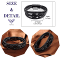 Miniatyrbillede 2 af 4: Herre Infinity Armbånd Læder - Flettet Reb Læder Armbånd Til Mænd