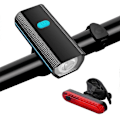 Miniatyrbillede 1 af 5: Cykelforlygte til natkørsel, USB-opladelig BMX-lygte, cykellampe Blue