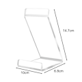 Miniatyrbillede 5 af 5: Akryl Vinylpladeholder Klar Display Rack til Dokumenter Magasiner Bøger 1 stk 1pc 10cmx6.8cmx14.7cm