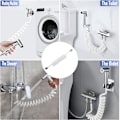 Miniatyrbillede 4 af 7: Fjedrende brusebadsslange, ABS fleksibel teleskopbruseslange, spiralformet brusebadsslange til badeværelse, toiletbruser, håndbruser - 3M