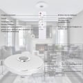 Miniatyrbilde 3 av 5: 36w LED-taklampe dimbar med Bluetooth-høyttaler, LED-taklampe med fjernkontroll eller app-styring, RGBW-fargeskift, justerbar for soverom, kjøkken, barnerom, stue