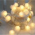 Miniatyrbillede 3 af 5: 20 LED Solcellelys Udendørs Energibesparende Julebryllupsdekoration