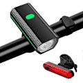 Miniatyrbillede 1 af 5: Cykelforlygte til natkørsel, USB-opladelig BMX-lygte, cykellampe Green