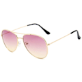 Miniatyrbillede 1 af 2: Solbriller Pilot Dame Guld Rosa Tonet guld