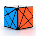 Miniatyrbild 5 av 5: Qiyi Axis Cube Magic Speed Cube Stickerless Professionella Fidget Leksaker QIYI Axis 3x3 Cubo Magico Pussel Jelly