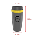 Miniatyrbild 2 av 5: Bärbar Coverless Twist-mugg med isolerad kaffekopp i rostfritt stål Gray penguin