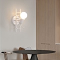 Miniatyrbillede 5 af 5: Klatre trappe kreativt design væglampe, indendørs vægbelysning til soveværelse, stue, seng, gang White