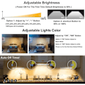 Miniatyrbilde 2 av 5: Kjøkken LED-lys med trådløs fjernkontroll, spotlight for hele huset, LED-lys med magnetisk stripe/automatisk på/av-timer, sølv 2 stk