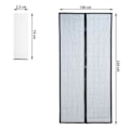 Miniatyrbillede 9 af 9: Insektnet dør 220*100 cm Magnetisk Myggenet Sort（1PC)