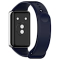 Miniatyrbillede 1 af 5: For Honor Band 9 Silikon Urrem Remskifte Håndledsrem Dark Blue