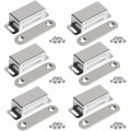 Miniatyrbillede 1 af 5: Magnetiske skabsmagneter 10 kg Kraftig rustfrit stål skabsmagnet Skabslågemagnet (6 stk) (rustfrie stålskruer)