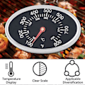 Miniatyrbilde 2 av 5: BBQ Grill Lokk Termometer Varmeindikator Erstatning Master For