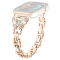 Miniatyrbillede 1 af 5: Rem til Huawei Watch Fit 3 med Rhinestone Dekoration, Butterfly Design, Rustfrit Stål Multicolor Style C