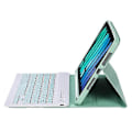 Miniatyrbild 3 av 4: C06B Kompatibelt för iPad mini 6 (2021) Anti-Repskyddande Fodral med Bluetooth-Tangentbord Stötsäkert Ställ Läderfodral med Pe LightGreen