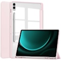 Pikkukuva 1 / 5: Kirkas suojakotelo Samsung Galaxy Tab S9 FE Plus -tabletille, kynäpaikka, kolmiosainen jalustakotelo Pink