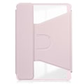 Miniatyrbild 3 av 5: För Samsung Galaxy Tab A9+ 360° Rotation Transparent Smart Läderfodral med Tangentbord S20241230512 Pink
