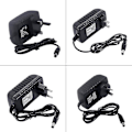Miniatyrbillede 3 af 5: 12V 1A 2A 3A 4A 5A 6A 8A 10A AC/DC Adapter Strømkilde Oplader til LED Lyslister CCTV Router 5.5x2.1-2.5mm Han-stik US/UK/EU/AU P