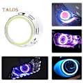 Pikkukuva 2 / 5: 60mm-120mm Auton COB Angel Eye LED-rengasvalo Etuvalolamppu green 60mm