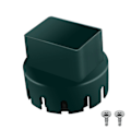 Miniatyrbilde 1 av 5: Nedløpsadapter med skruer for regnrenne PVC-avløpsrør passer til 3 eller 4 tommer Green 3x2inch