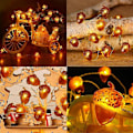 Miniatyrbild 5 av 5: SDIGV Juldekoration Tallkotte Ekollon Ljussträng 9ft 30 LED Stämningsljussträng Ljus Nattlampa Batteri Passar För Inomhus Sovrum Rum Hal