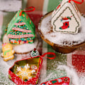 Miniatyrbilde 3 av 5: Julegodteri Oppbevaringskrukker Jul Tegneserie Trykk Julegave Organiser B