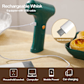 Miniatyrbillede 5 af 6: Elektrisk håndmixer, USB-genopladelig, æggepisker med 2 aftagelige piskeris med 3 hastighedsindstillinger