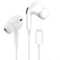 Pikkukuva 1 / 5: TG iPhone-kuulokkeet Lightning-mikrofonilla Bluetooth valkoinen
