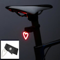 Miniatyrbilde 1 av 3: Super Lys LED Sykkellys, Foran og Bak, Baklys for Landeveissykkel, MTB, Sykling - Hjerte