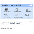 Miniatyrbild 4 av 5: Tangentbordspalmstöd Molnformad handledsstöd Mus Läder Handledsstöd Ergonomiskt för Laptop Kontor Mus