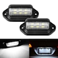Miniatyrbillede 1 af 4: 2 stk. 6LED lastbil nummerpladelys Bil Varevogn Bus Trailer Baglygter