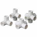 Miniatyrbilde 4 av 5: PVC Rørkoblingsledd 3 4 5 6 Veis Slangesplitter 20-50mm Hagevanning Vannrør Fittings Koblingsadapter DIY Hyllekobling 40mm 6 Way8