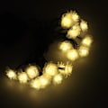 Miniatyrbillede 3 af 5: Solcelle-lysstreng til haven, 6M 30LED Roseblomst Fe-lysstreng Blomster Solcelle-lysstreng Udendørs Vandafvisende (Varmt Hvidt)