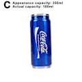 Miniatyrbilde 1 av 5: 350 ml/500 ml Coca Cola-krus, varm og kald isolasjon, 304 rustfritt stål termos, stor Coca Cola-vannflaske, tilpasset bilkoppholder Actual Capacity 180 Ml Blue