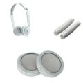 Miniatyrbilde 5 av 6: 1 par med utskiftbare hodetelefoner øreputer/hodebåndsputer for Sennheiser PX100 PX200 Gamercove gray set