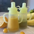 Miniatyrbillede 4 af 5: Multifunktionel Silikone Mad Organiserings Etui Spædbarn Småbørn Komplementær Mad Påfyldningsenhed Baby Puré Dispenser Pose Grøn Green
