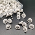 Miniatyrbild 8 av 10: 100 st numrerade kartnålar numrerade kartnålar för fotoväggsdekoration anslagstavlor svart svart