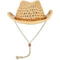 Miniatyrbillede 1 af 7: Foldbar Cowboy Hat, Formbar Bredskygge Solbeskyttelse Halmhatte Voksne Forår Sommer Anti UV Solhat Rejse Strand Cap
