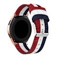 Miniatyrbilde 5 av 5: Nylonreim for Samsung Galaxy Watch4 40/44mm Blue White Red