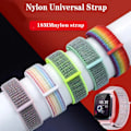 Miniatyrbillede 2 af 7: 18MM Sport Nylon Loop Rem for Xiaomi Mi Smart Watch Armbånd Kvinder Wristband Til Garmin Vivoactive 4S/Venu 2s Correa Armbånd Unity Mosaic