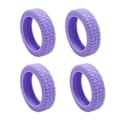 Pikkukuva 1 / 5: Matkalaukkujen pyöränsuojukset Silikoniset äänettömät suojukset useimpien 8 pyörivän pyörän matkalaukkuihin Purple 4pcs