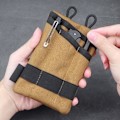 Pikkukuva 5 / 5: Ulkoilmaelonjäämissetti Säilytyskassi Kannettava Taittuva Vyölaukku Black with strap