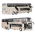 Miniatyrbild 1 av 3: 1/50 Setra Lyxig Bussleksak Diecast Miniatyrmodell Drag tillbaka Ljud & Ljus Pedagogisk Samlingspresent För Pojkar Barn Double-decker Bus
