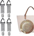 4 st Hattklämmor Hatthållare Hands Free Väskaccessoar Grey