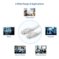 Miniatyrbillede 6 af 7: 5-pak 10 Gbps snagless kort Cat6 Ethernet-kabel (Cat6-kabel, Cat 6-kabel)