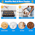 Miniatyrbillede 2 af 5: Silikon Snuffle Mat Til Hunde, Langsom Foderhundeskåle, Hund Sniff Mat Lick Mat Til Lugttræning Langsom Spisning