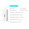 Miniatyrbillede 2 af 9: Wifi Temperatursensor Fugtighedssensor Termometer