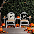 Miniatyrbild 2 av 5: Nightmare Before Christmas Bomullslinne Kvadratisk Kuddfodral Dekorativ Kuddfodral Kuddeöverdrag för Soffa 18\"X18\" Halloween Sängöverkast